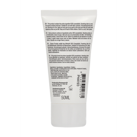 Pharmquests by Shots CBD lubricant numbing 50 ml water based