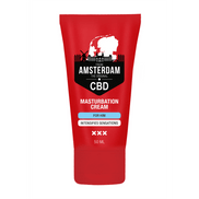 Pharmquests CBD Masturbeer Crème Voor Hem 50 ml, rode tube vooraanzicht