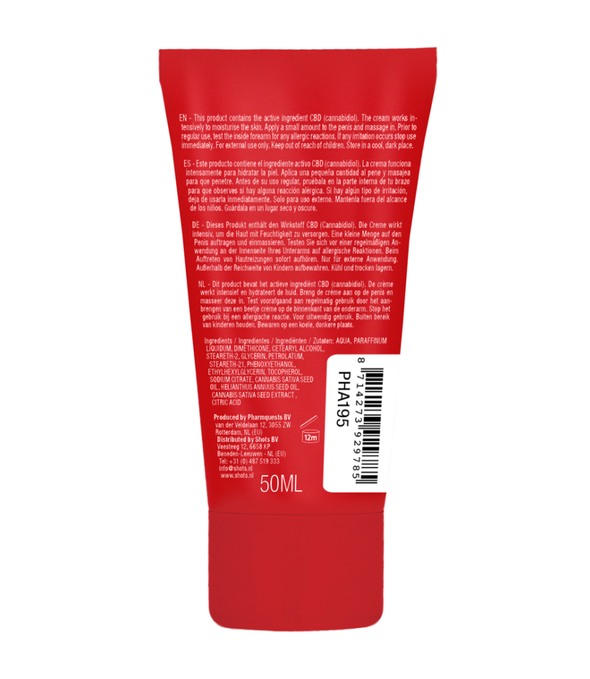 Pharmquests by Shots | CBD Masturbeer Crème voor Hem 50 ml
