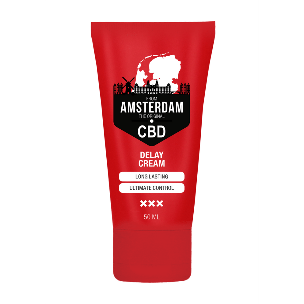 Pharmquests by Shots CBD Delay Cream 50 ml, vooraanzicht rode tube