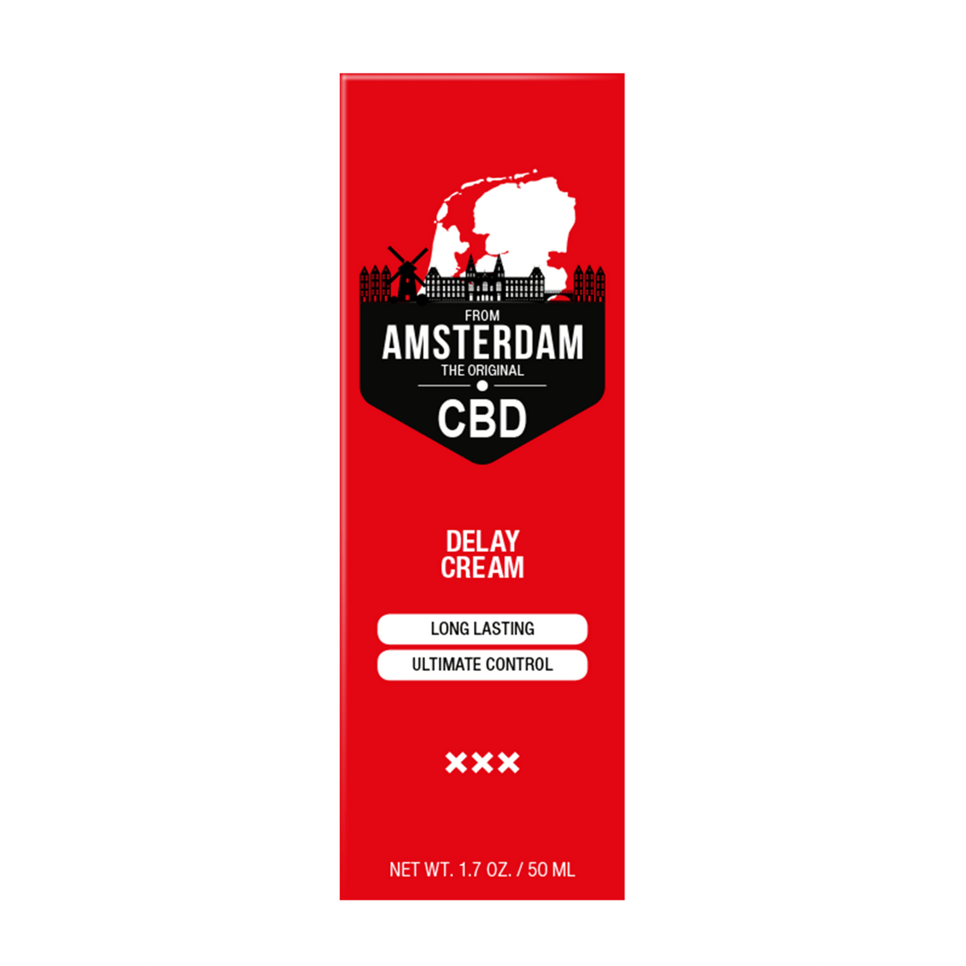 Pharmquests by Shots CBD Delay Cream 50 ml, tube rechtopstaand frontaal