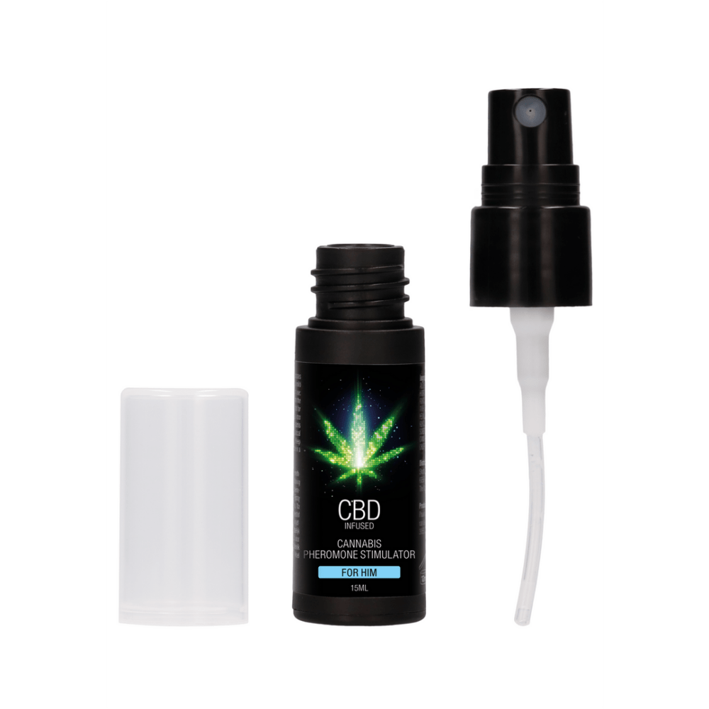 Pharmquests by Shots CBD pheromone stimulator voor hem 15 ml, sprayflacon met dop, productoverzicht