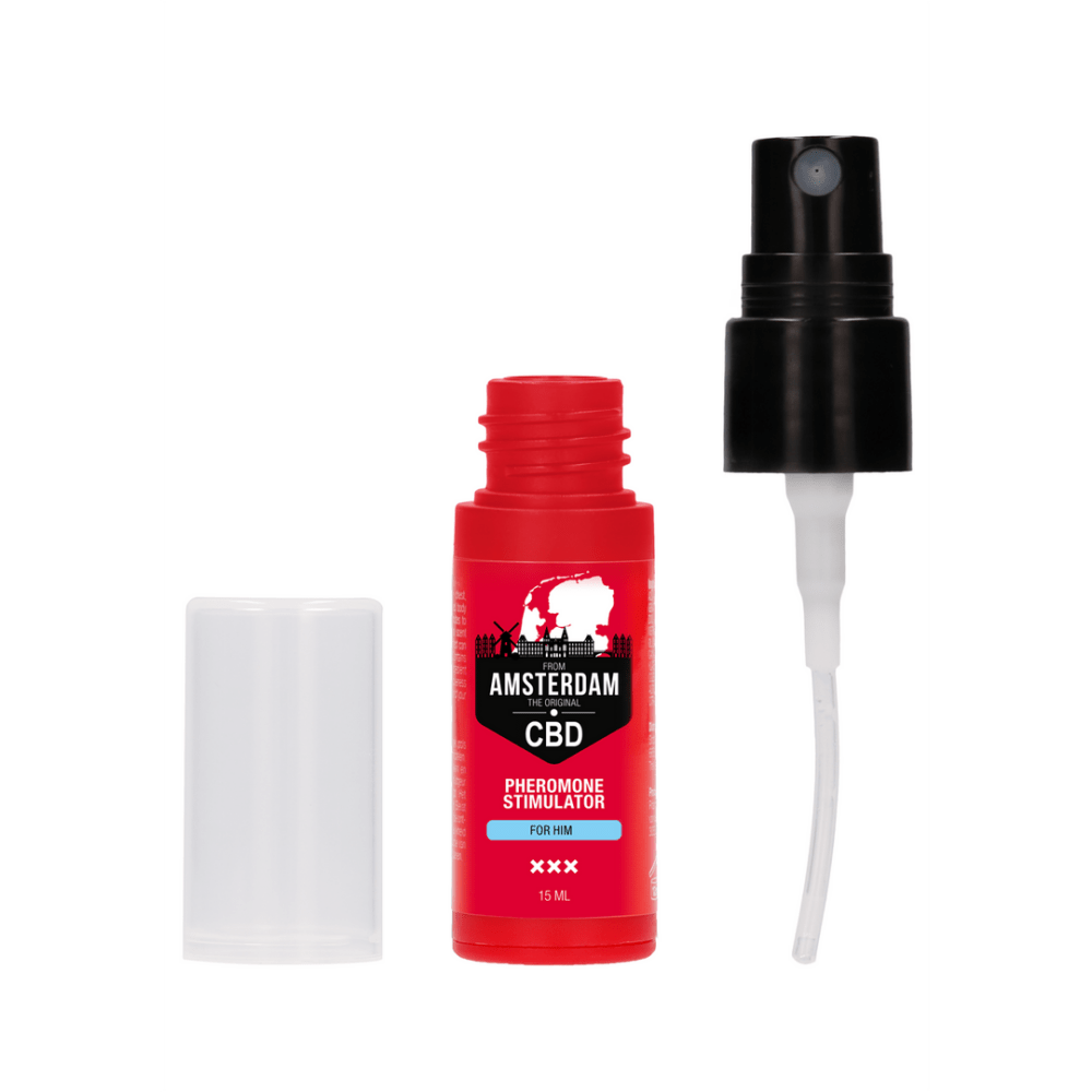 Pharmquests by Shots CBD pheromone stimulator 15 ml voor mannen met verpakking en flacon