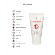 Pharmquests Insect Sting Gel 50 ml, verpakking en tube naast elkaar, huidverzorging tegen prik en beet