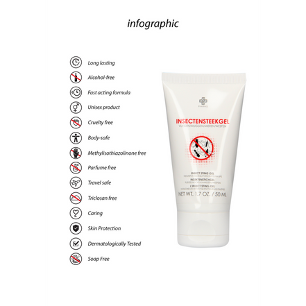 Pharmquests Insektenstich-Gel 50 ml | Beruhigende Hautpflege