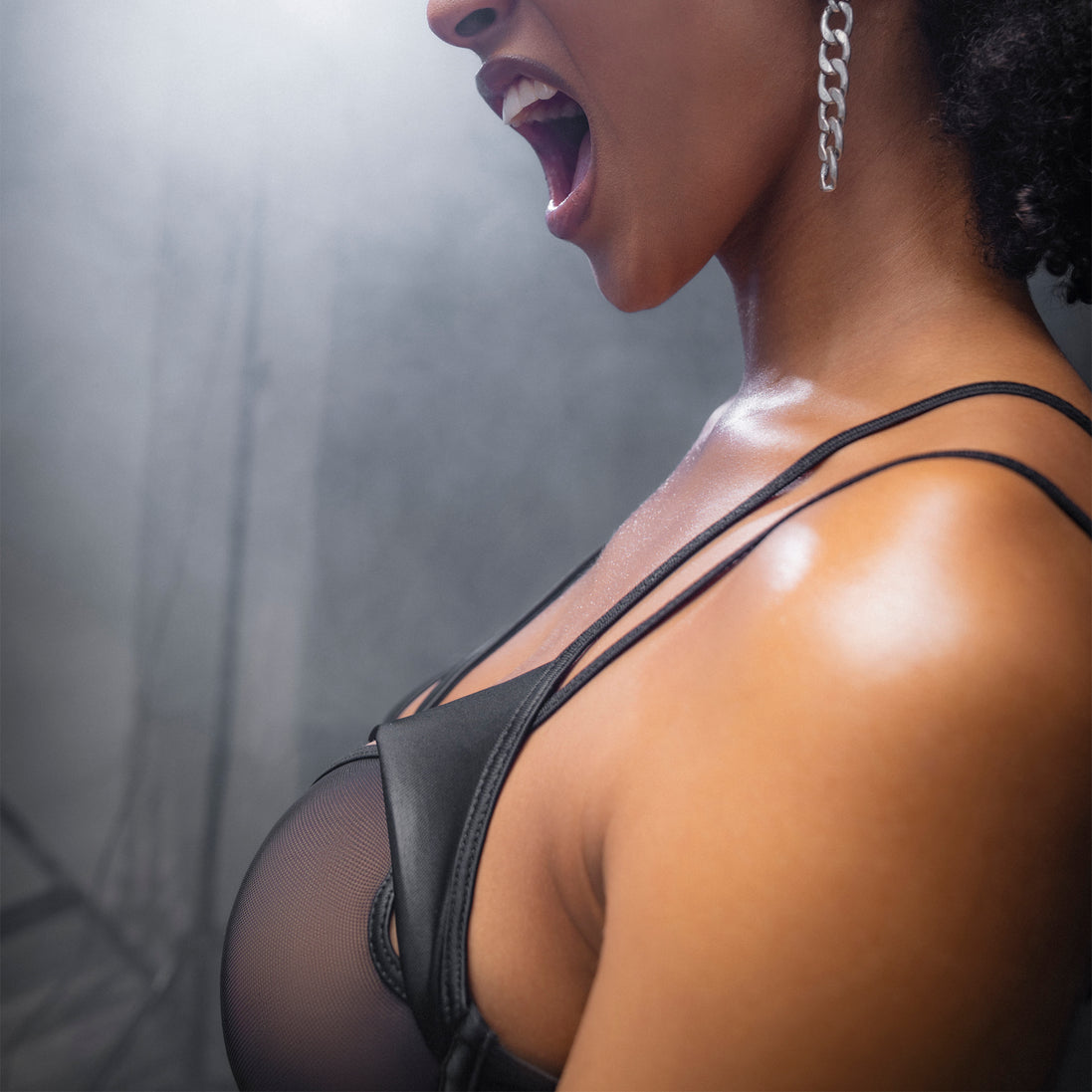 Mapalé Rock Star Zweiteiliges Set S/M | Transparentes Mesh &amp; Wetlook