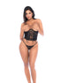 voorkant van Mapale Twee-delige lingerie set - S/M - Zwart