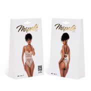 Mapalé kant mesh teddy ivoor maat M, productverpakking met voor- en achterzijde duidelijk zichtbaar
