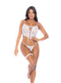voorkant Drie-delige lingerie set L/XL Wit Mapale