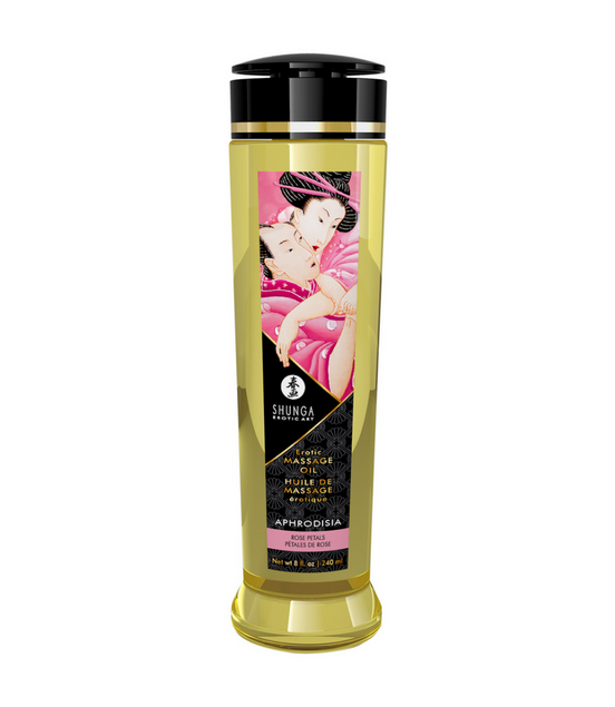 Shunga Massageöl Rose 240 ml | Natürliche Entspannung &amp; Pflege