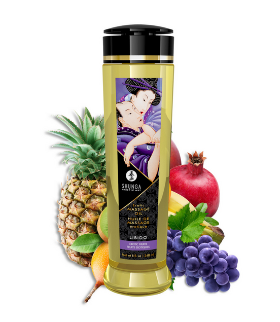 Shunga Sinnliches Massageöl Exotische Früchte 240 ml | Natürliche Pflege