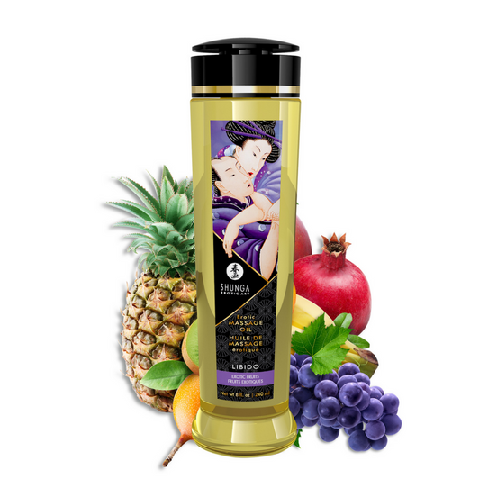 Shunga Sensual Massage Oil Exotic Fruits 240 ml | Natural Care