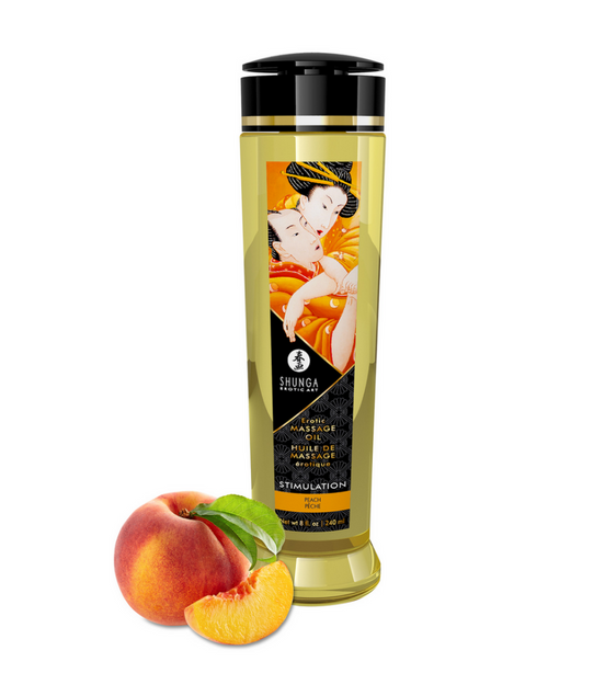 Shunga Massageöl Pfirsich 240 ml | Sinnliche Naturpflege