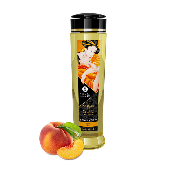 Shunga Massage Oil Peach 240 ml | Sensual natural skin care