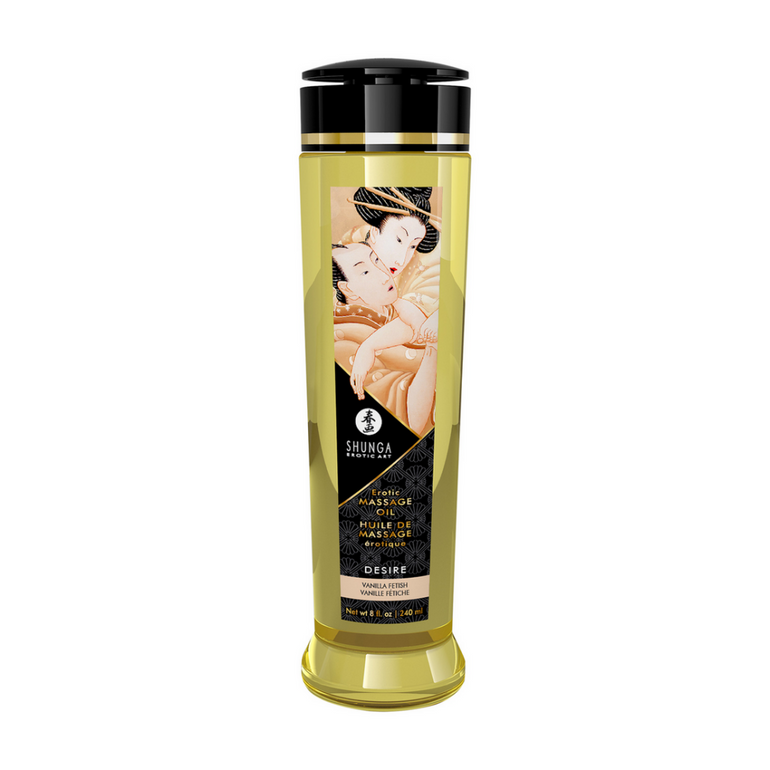 Shunga Massageolie Vanille 240 ml | Sensuele natuurlijke verzorging
