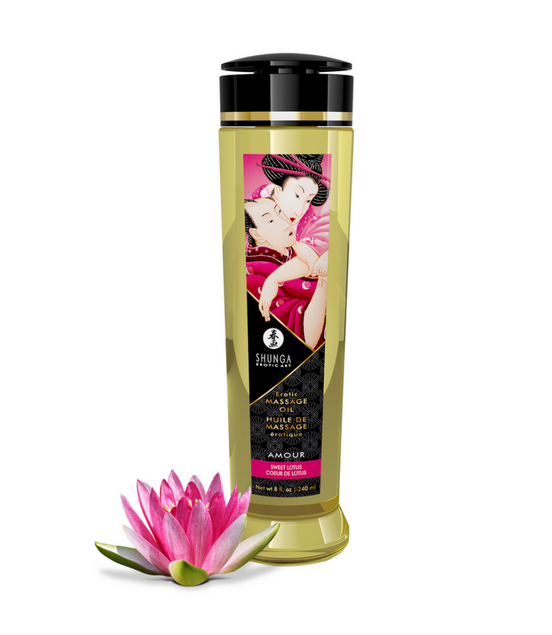 Shunga Massageöl Sweet Lotus 240 ml | Natürliche Sinnenpflege