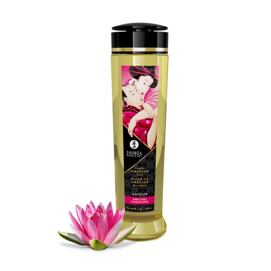 Shunga Massage Oil Sweet Lotus 240 ml | Natural sensual care