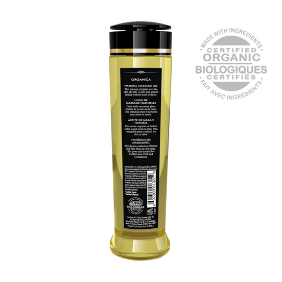 Shunga Organica Massage Oil Natural 240 ml | Nourishing skin care