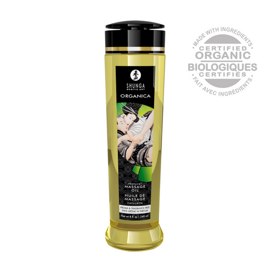 Shunga Organica Massage Oil Natural 240 ml | Nourishing skin care