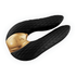 Shunga AIKO clitorale stimulator zwart, ergonomisch design met gouden accent