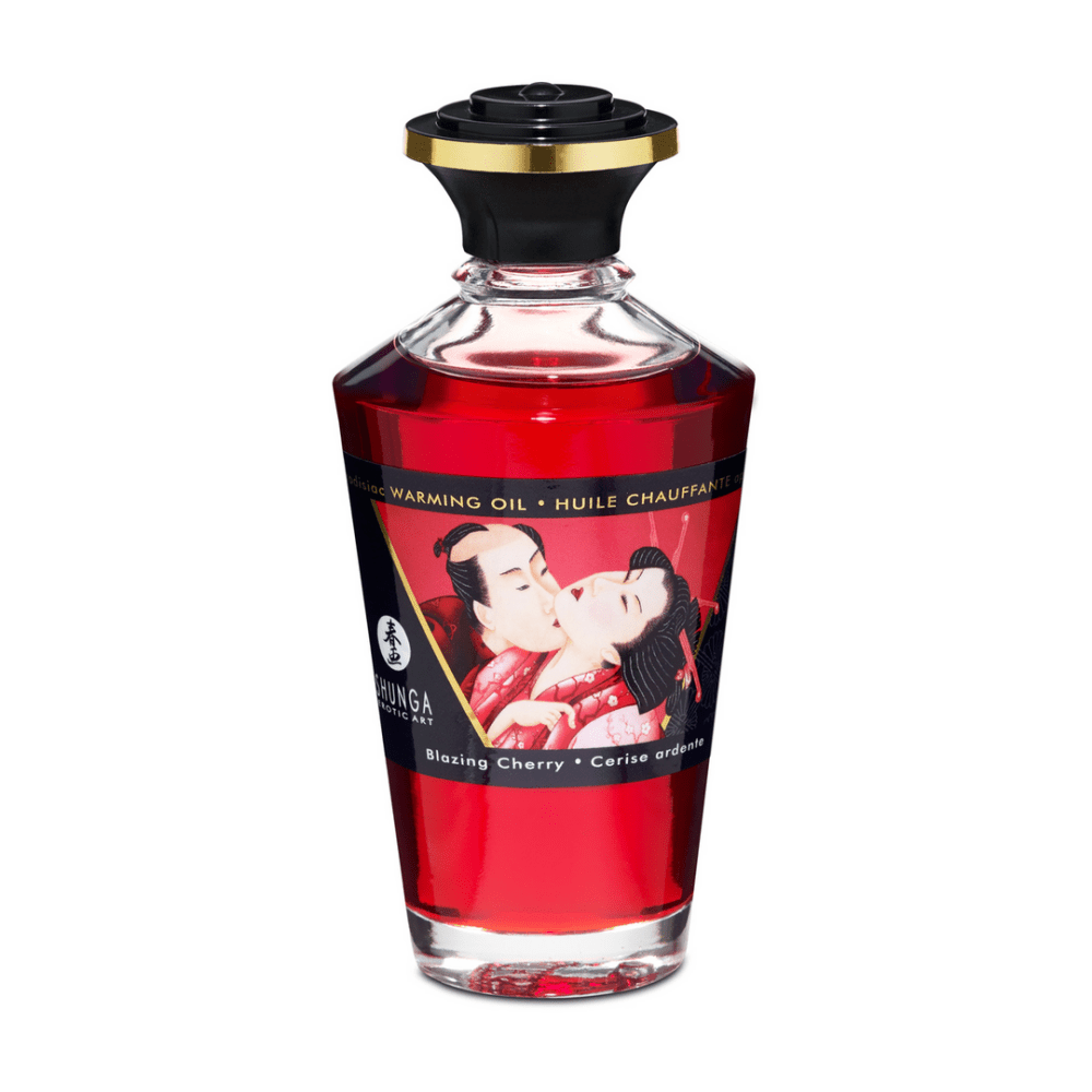 Shunga Aphrodisia Warming Oil Blazing Cherry 100 ml | Sinnlicher Kirschgeschmack