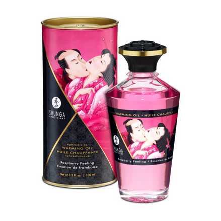 Shunga Aphrodisia Warming Oil Raspberry Feeling 100 ml | Raspberry Sensual