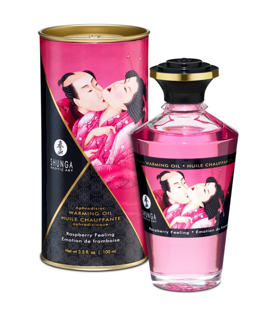 Shunga Aphrodisia Warming Oil Raspberry Feeling 100 ml | Raspberry Sensual
