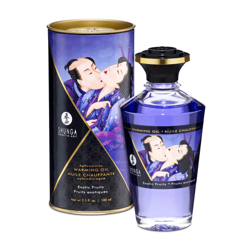 Shunga Aphrodisia Warming Oil Exotische Vruchten 100 ml | Tropische Sensatie