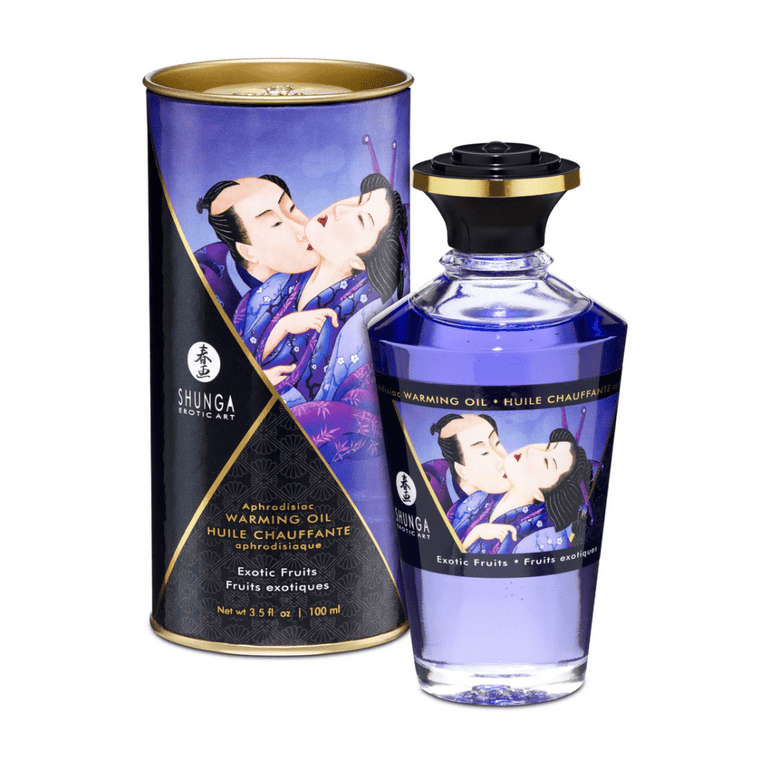 Shunga Aphrodisia Warming Oil Exotische Vruchten 100 ml | Tropische Sensatie