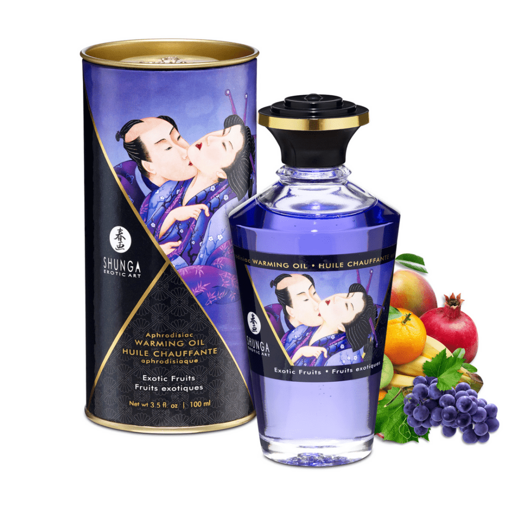 Shunga Aphrodisia Warming Oil Exotische Vruchten 100 ml | Tropische Sensatie