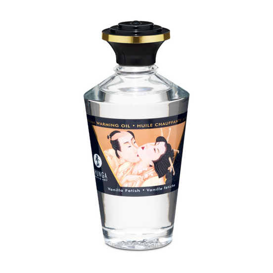 Shunga Aphrodisia Wärmeöl Vanille Fetisch 100 ml | Cremige Verführung