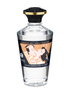 Shunga Aphrodisia Verwarmende Olie Vanille Fetish 100 ml in heldere glazen fles met zwarte dop