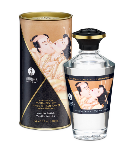 Shunga Aphrodisia Warming Oil Vanilla Fetish 100 ml | Creamy Seduction