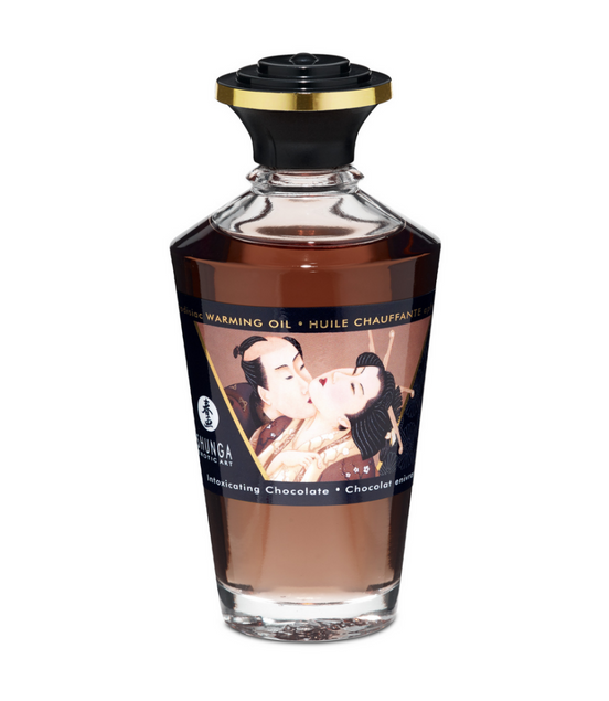 Shunga Aphrodisia Warming Oil Enchanting Chocolate 100 ml | Intense Sweetness