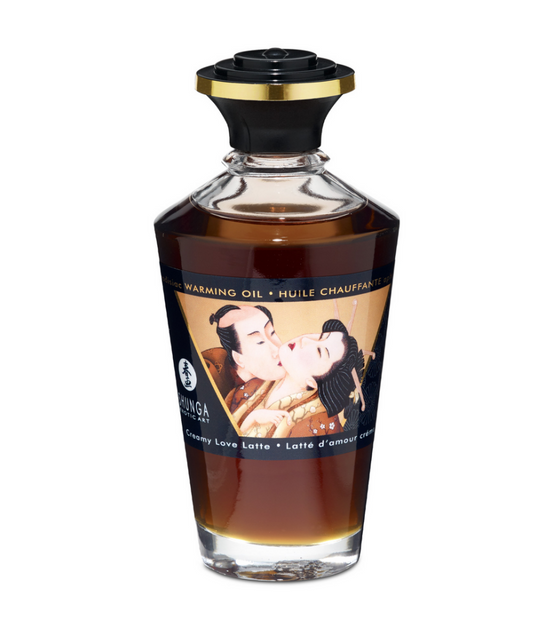 Shunga Aphrodisia Warming Oil Love Latte 100 ml | Creamy Coffee Sensation