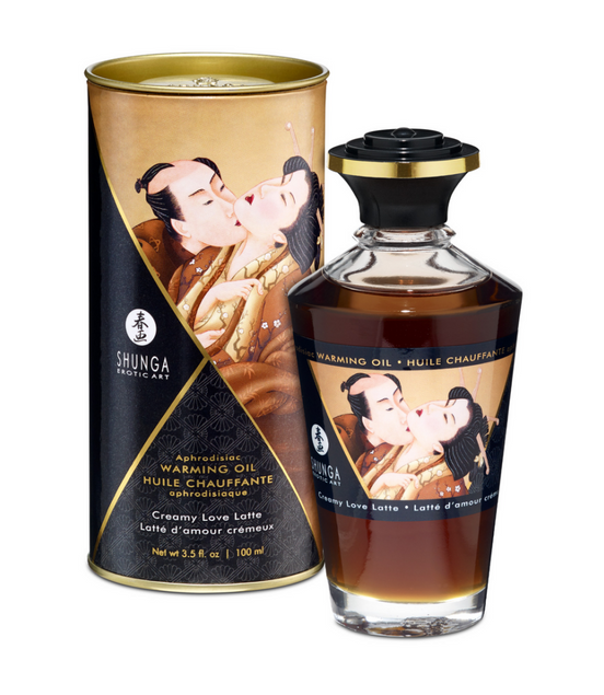 Shunga Aphrodisia Warming Oil Love Latte 100 ml | Creamy Coffee Sensation