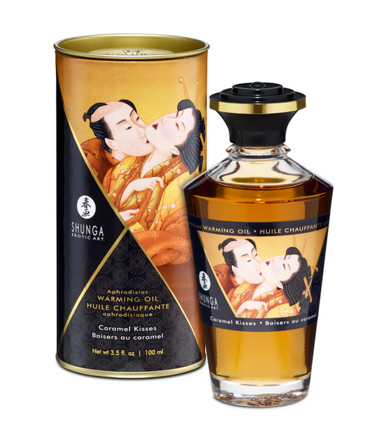 Shunga Aphrodisia Warming Oil Caramel Cushion 100 ml | Sweet Temptation