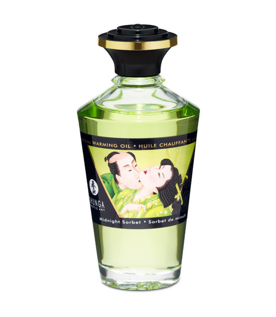Shunga Aphrodisia Warming Oil Midnight Sorbet 100 ml | Nighttime Pleasure
