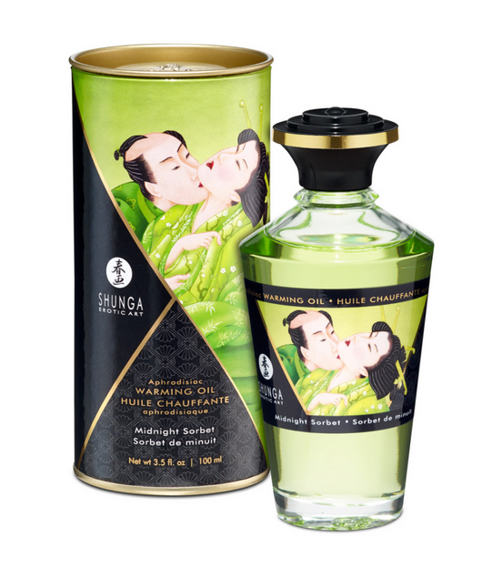 Shunga Aphrodisia Warming Oil Midnight Sorbet 100 ml | Nighttime Pleasure