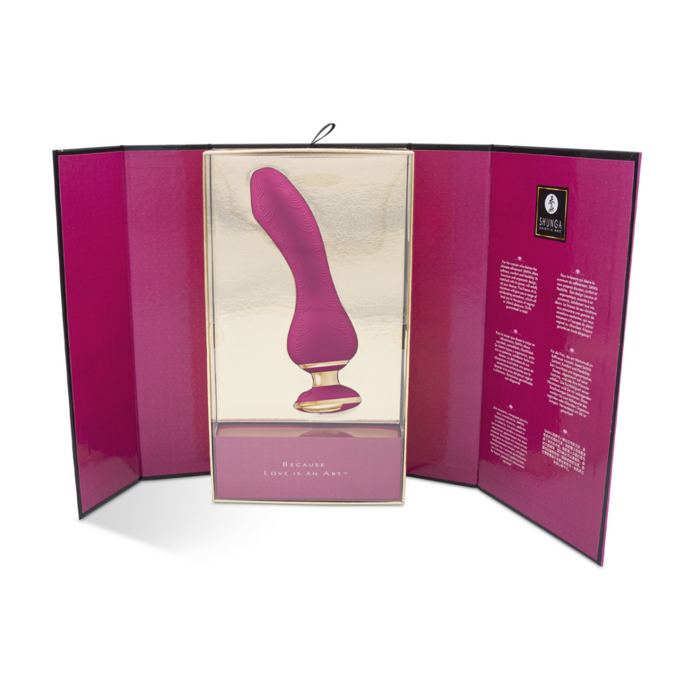 Shunga SANYA™ Vibrator | Kraftvolle G-Punkt- und Klitorisstimulation | Himbeere