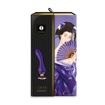 Shunga SANYA™ Vibrator | Luxury Clitoral &amp; G-spot Stimulation | Purple