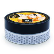 Zwarte Shunga Mango body powder 75 gr in luxe pot voor fluweelzachte kusbare huid en speelse tropische intimiteit
