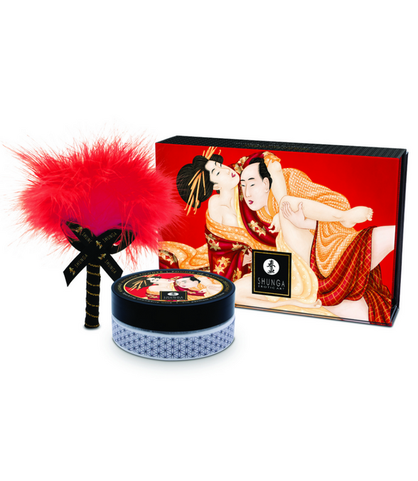 Shunga Kissable Body Powder Sprankelende Aardbeienwijn 75 gr | Sensuele massage