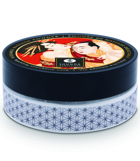 Shunga Kissable Body Powder Sprankelende Aardbeienwijn 75 gr | Sensuele massage