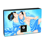 Shunga Coconut Thrills kissable body powder 75 gr in brede blauwe verpakking voor kusbare huid en sensueel speels plezier