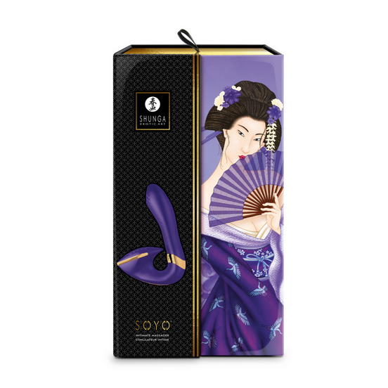 Shunga SOYO™ G-Spot Vibrator with Luxury Stimulation | Purple