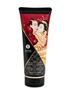 Shunga Kusbare Massagecrème Sprankelende Aardbeienwijn 200 ml in zwarte tube met rood label