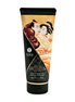 Shunga Kusbare Massagecrème Amandelzoetheid 200 ml in zwarte tube met goudoranje label