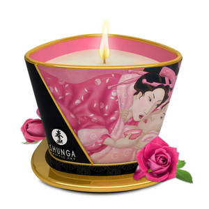 Shunga Massagekaars Rozen 170 ml | Luxe verzorging & sfeer
