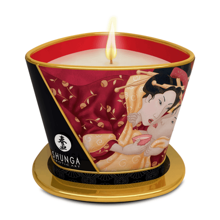 Shunga Massage Candle Sparkling Strawberry Wine 170 ml